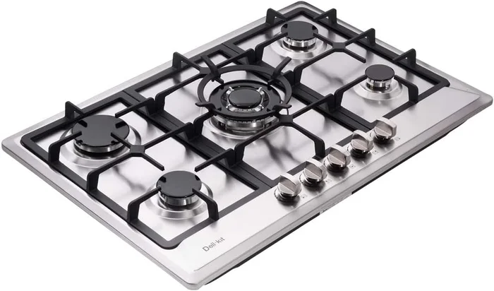 30 Inch Gas Cooktop NG/LPG Sealed 5 Burner Stainless Steel Gas Hob DK2