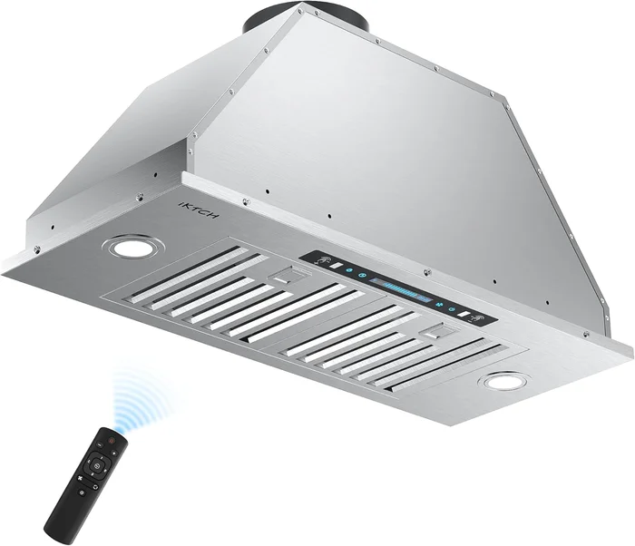 IKTCH 30 Inch Insert Range Hood with 900 CFM Ducted or Ductless Ventil