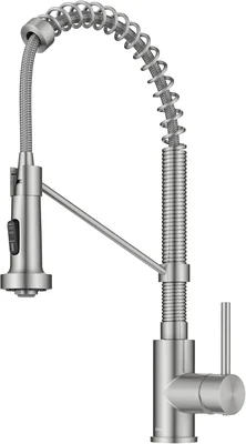KRAUS KPF-1610SFS Spot Free Stainless Steel High Arc Kitchen Faucet wi