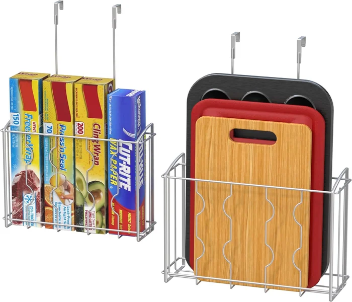 Simple Houseware Over the Cabinet Door Organizer Holder 2 Pack Large a
