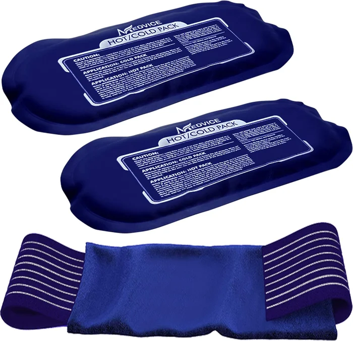 Reusable Hot and Cold Ice Packs for Injuries 3 Piece Set for Joint Pai