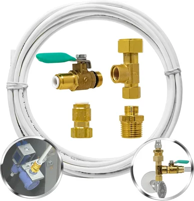 Metpure Ice Maker Refrigerator Water Line Kit 25 ft x 1/4 Inch for Rel