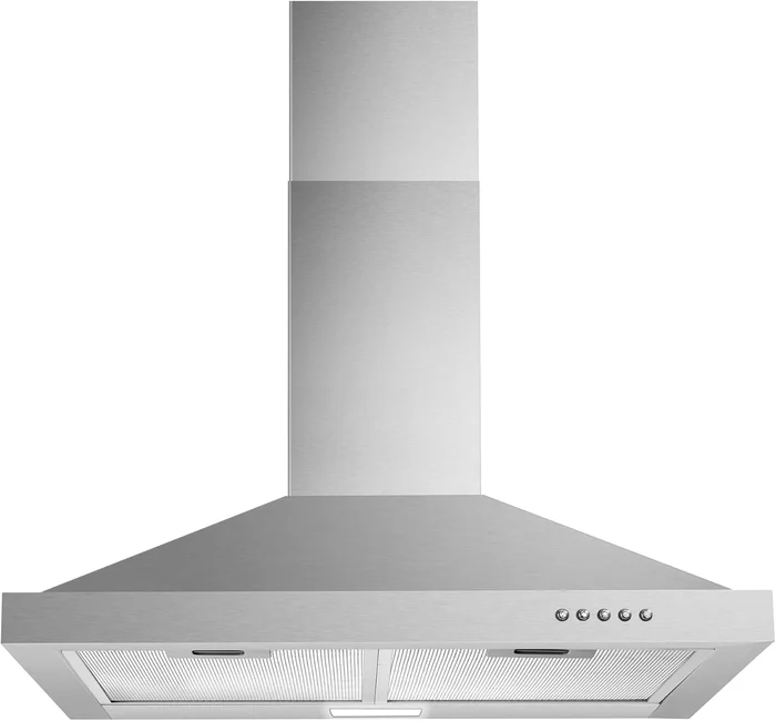 Tieasy 30 Inch Wall Mount Stainless Steel Chimney-Style Range Hood wit
