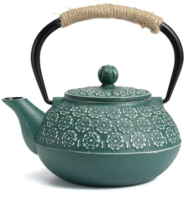 Sotya 30oz Cast Iron Tea Pot with Infusers, Japanese Tetsubin for Loos