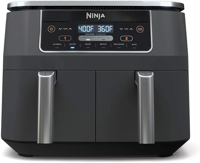 Ninja DZ201 Foodi 8 Quart 6-in-1 DualZone Air Fryer with Two Independe
