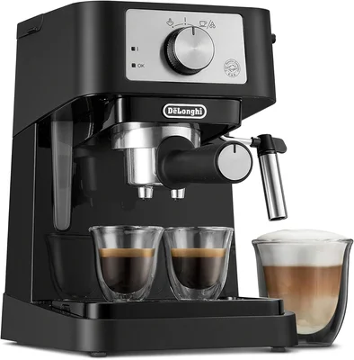 De'Longhi Stilosa Compact Manual Espresso Machine with Manual Milk Fro