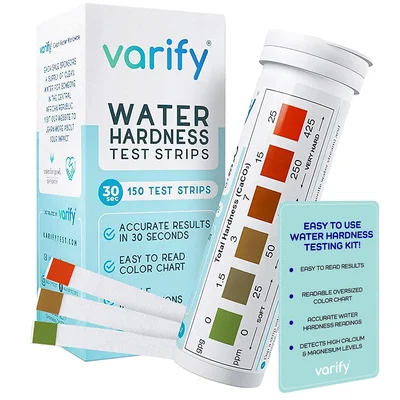 Varify Water Hardness Test Kit Hard Water Test Strips for Well and Hom