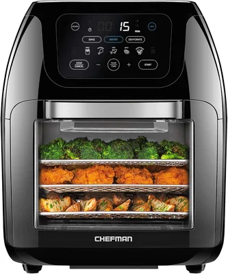Chefman Multifunctional Digital Air Fryer Plus Rotisserie Dehydrater C
