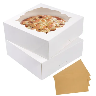Halloween Bakery Boxes for Pickup Orders, 20 Pack 9x9x3 Pie Boxes