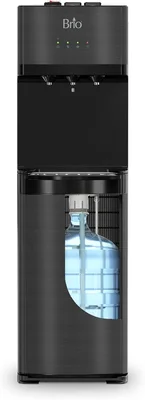 Brio Self Cleaning Bottom Loading Water Cooler Water Dispenser in Blac