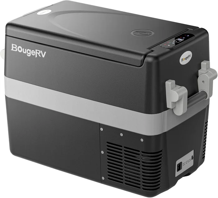 BougeRV 12V Refrigerator 42 Quart Electric Car Cooler with MAX ECO Mod