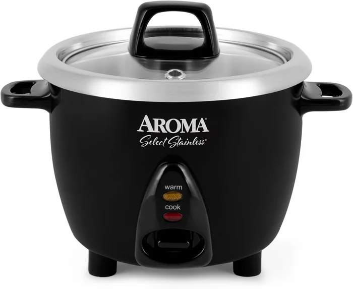 Aroma Housewares Select Stainless Rice Cooker Warmer with Uncoated Inn