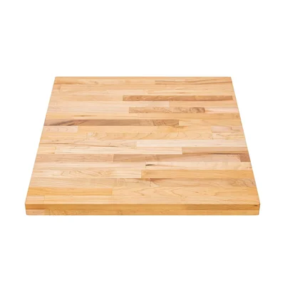 DuraSteel Solid Wood Table Top 30 x 24 Butcher Block Countertop Natura