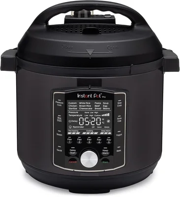 Instant Pot Pro 8 Qt 10-in-1 Electric Pressure Cooker in Black for Lar