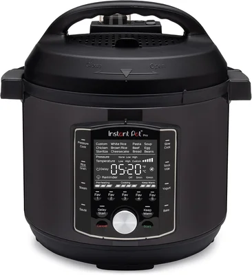 Instant Pot Pro 8 Qt 10-in-1 Electric Pressure Cooker in Black for Lar