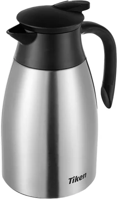 Tiken 51 Oz Thermal Coffee Carafe Stainless Steel Insulated Vacuum Dis