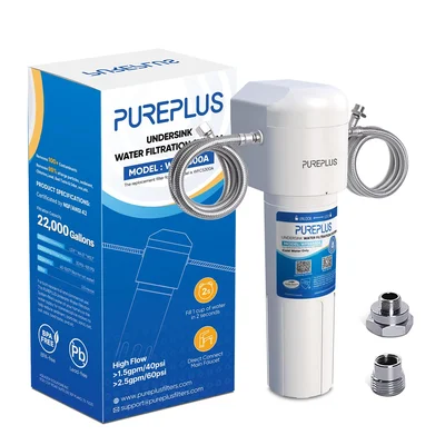 PUREPLUS Under Sink Water Filter System with Direct Connect, 22000 Gal