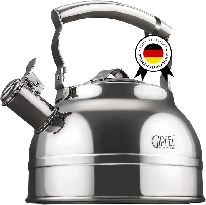 GIPFEL INTERNATIONAL Whistling Tea Kettle Stovetop Food Grade Stainles