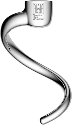 Heavy Duty Stainless Steel Spiral Dough Hook Designed to Fit KitchenAi