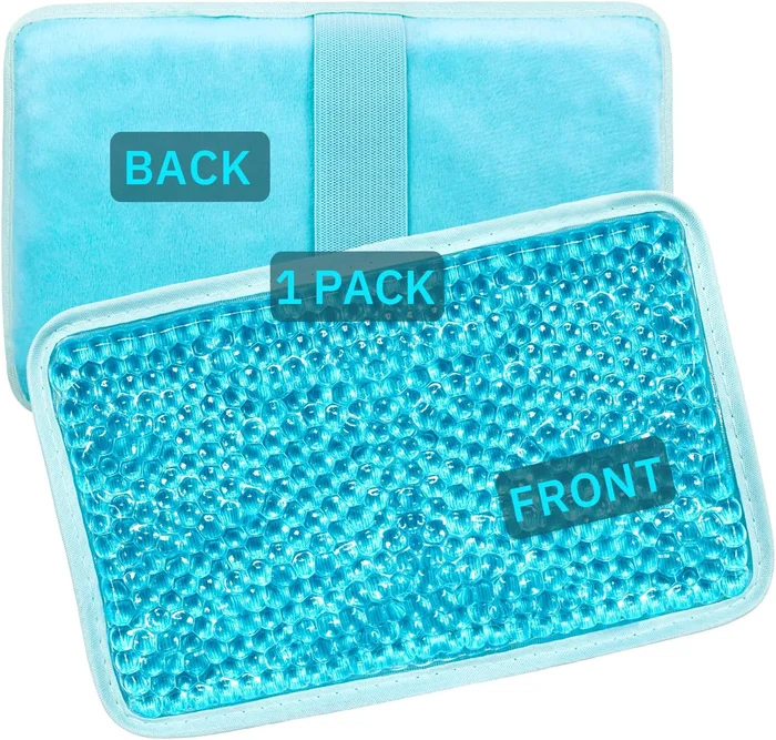 Gel Beads Ice Pack Ice Bag with Strap 1 Pack Reusable Hot and Cold Pac