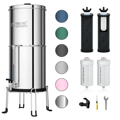 Purewell 8-Stage 0.01μm Ultra-Filtration Water Filter System, 304 Stai
