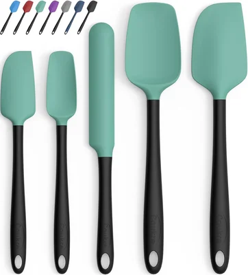 Coukre 5 Piece Silicone Spatula Set High Temperature Resistant Food Gr
