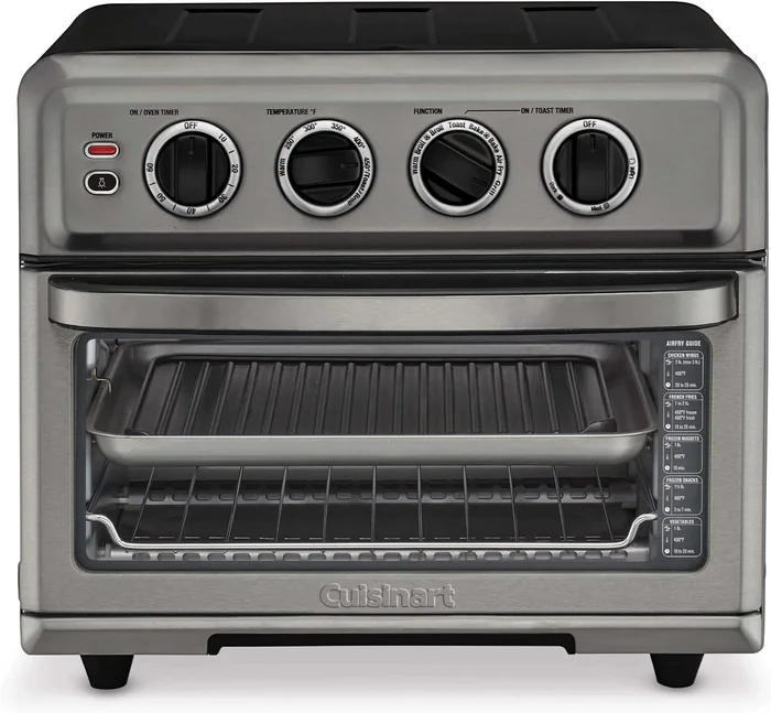 Cuisinart TOA-70BKS 8-in-1 Air Fryer Toaster Oven 1800W Black Stainles