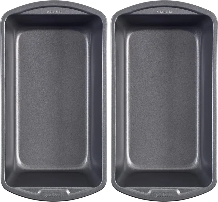 GoodCook Nonstick Loaf Pan Set of 2 with Easy-Clean Coating for Meatlo