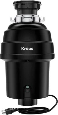 KRAUS WasteGuard 1 HP Ultra-Quiet Garbage Disposal with Quick Connect,