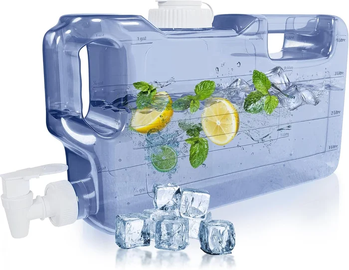 Refrigerator Water Dispenser 1.1 Gallon Leak-Proof Slim Fridge Water C