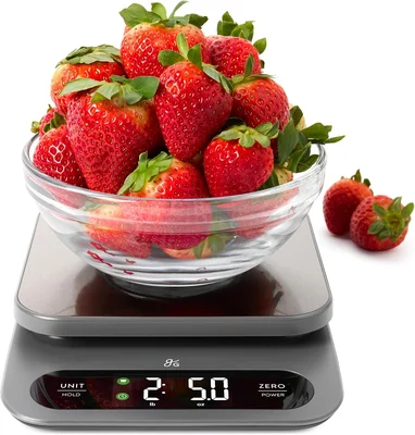 Greater Goods Digital Food Scale for Kitchen and Baking with 22lb High