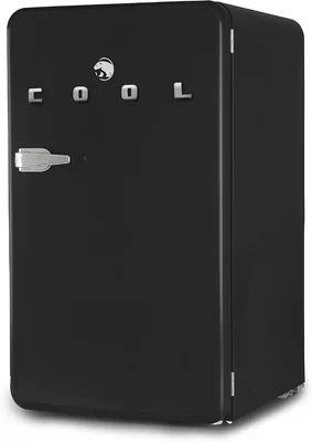 Commercial Cool 3.2 Cu Ft Retro Refrigerator CCRR32HB Black Compact Co