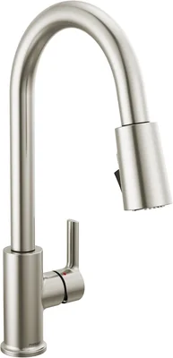 Peerless P7912LF-SS Flute Kitchen Faucet with 1.5 GPM Flow Rate and Sl