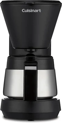 Cuisinart 5-Cup Coffee Maker with Stainless Steel Carafe, Removable Wa