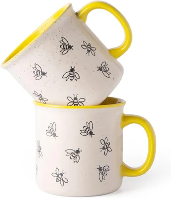 AmorArc 22 OZ Large Ceramic Coffee Mugs Oversized Soup Cups With Big H