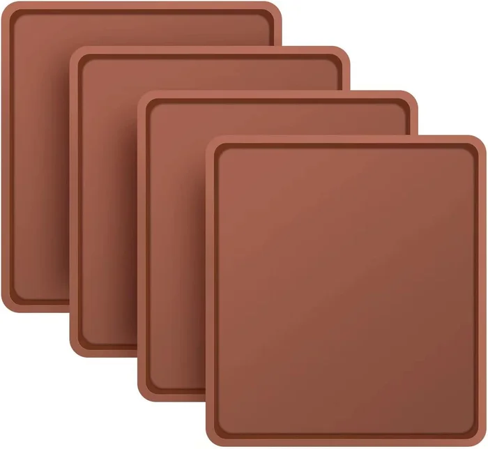 4 PCS Silicone Dehydrator Mats with Edge Compatible with Cosori CP267-