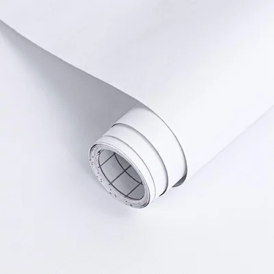 Arthome 17x120 Inch White Contact Paper Peel and Stick Matte Wallpaper