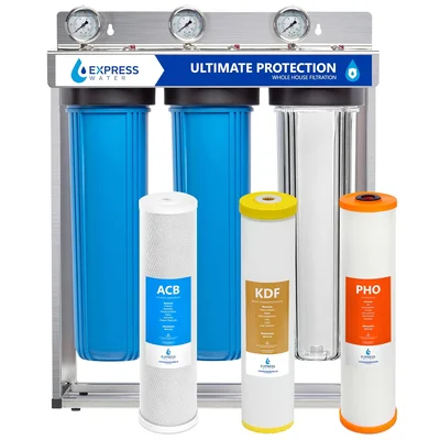 Express Water Whole House Water Filter System with Ultimate 3-Stage Pr