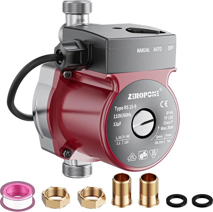 120W Hot Water Recirculating Pump for Electric Water Heater System Eff