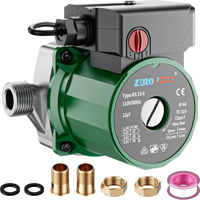 93W Hot Water Recirculating Pump for Electric Water Heater System High