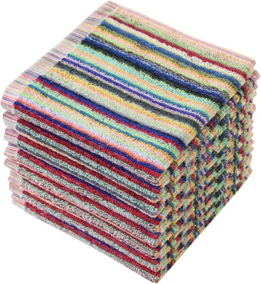 Oeleky 8-Pack Kitchen Dishcloths for Washing Dishes, Ultra Absorbent C