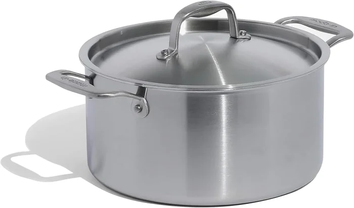 Made In Cookware 6 Quart Stainless Steel Stock Pot With Lid 5 Ply Stai