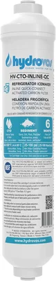 HYDROVOS Inline Water Filter for Refrigerator Ice Maker Reverse Osmosi