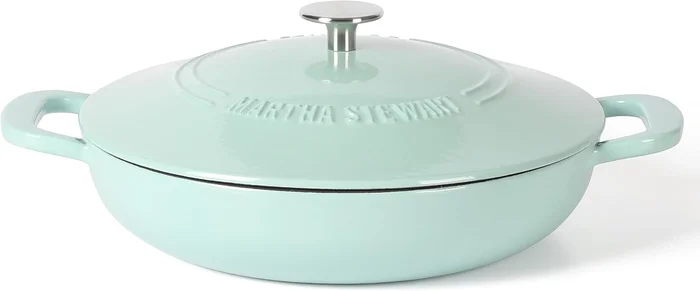 Martha Stewart Gatwick 3.5-Quart Enameled Cast Iron Dutch Oven Braiser