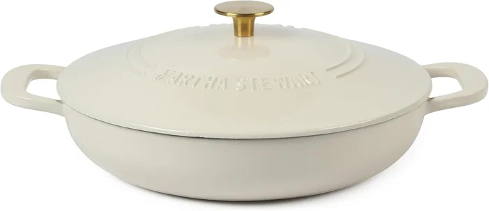 Martha Stewart Gatwick 3.5-Quart Enameled Cast Iron Dutch Oven Braiser