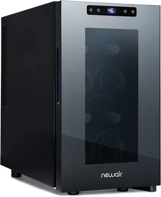 NewAir Shadow-T Series 8 Bottle Thermoelectric Wine Fridge with Mirror