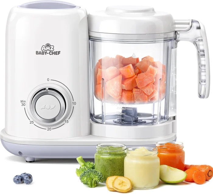 AMZBabyChef Baby Food Maker Blender 4-in-1 Steamer and Puree Processor