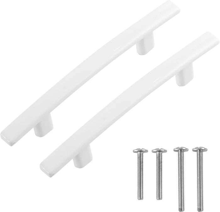 10 Pack White Drawer Pulls 3 Inch Hole to Hole Cabinet Handles for Cab