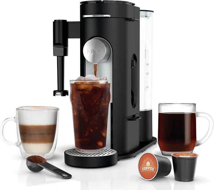 Ninja Single Serve Coffee Maker Combo Machine for K-Cup Pods and Grounds Versatile