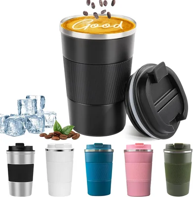 Insulated Travel Coffee Mug Stainless Steel Coffee Cup with Leakproof 
